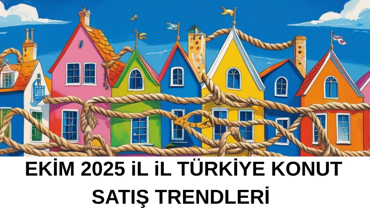 Türkiye Ekim 2025 İl İl konut satış adet Değişimleri