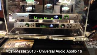 Video thumbnail for Musikmesse 2013: Universal Audio Apollo 16 Audio Interface by Gear4music Guitars
