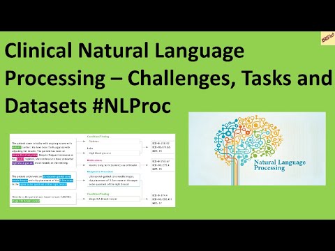 Clinical Natural Language Processing – Challenges, Tasks and Datasets #nlp #tutorial