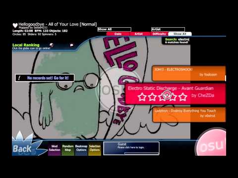 Let's Play osu! - Part 1 - Electro Static Discharge - Avant Guardian by CheZDa