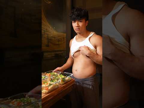 High protein garlic shrimp meal prep! #protein