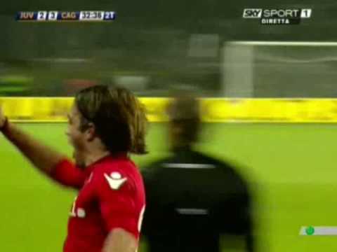 Juventus-Cagliari 2-3 ( 31.1.09) Vittorio Sanna gol+finale