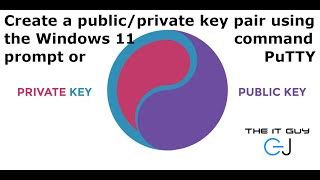 How to create a public/private key pair using Windows 11 and PuTTY