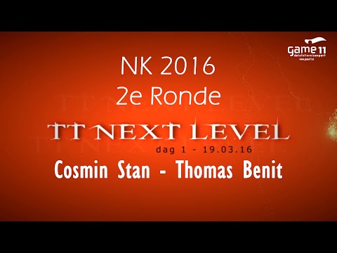 NK 2016 2e Ronde Cosmin Stan - Thomas Benit