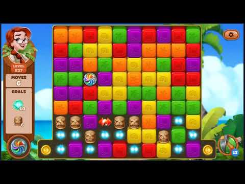 Lost Island Blast Adventure Level 837 - NO BOOSTERS 🏝️ | SKILLGAMING ✔️