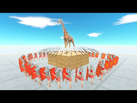 CIRCLE OF ROMANUS SPEARS VS EVERY UNIT | ANIMAL REVOLT BATTLE SIMULATOR