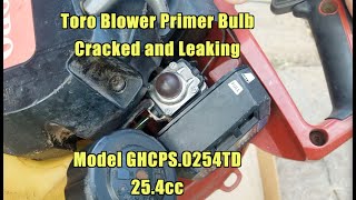 Toro Blower Fuel Bulb Replacement