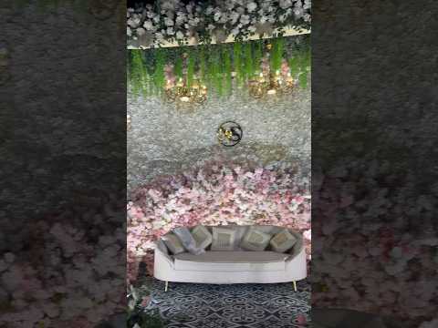 Sangeet couple stage | Sangeet night | Sangeet Decorations | #flowers #event #wedding #sangeet