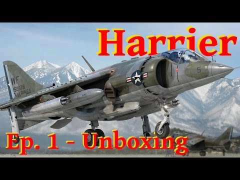 Model Harrier AV-8A - 1/72 Airfix - Unboxing