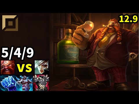 Gragas Top vs Riven - KR Challenger | Patch 12.9