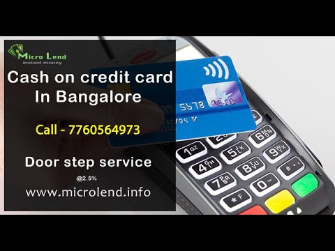 Individual Consultant Cash Against Credit Card, Finance