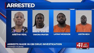 GBI: 4 arrested in Warner Robins drug bust, fentanyl and meth seized
