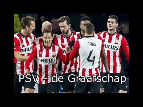 PSV Eindhoven - de Graafschap 4 - 2 01-02-2016 (samenvatting)