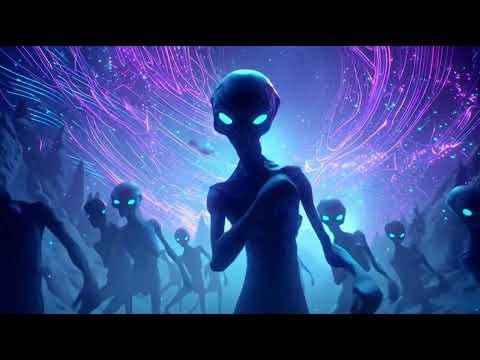Aliens Dancing VJ Loop 4K | Halloween Visuals - Background Party Video ( no sound )