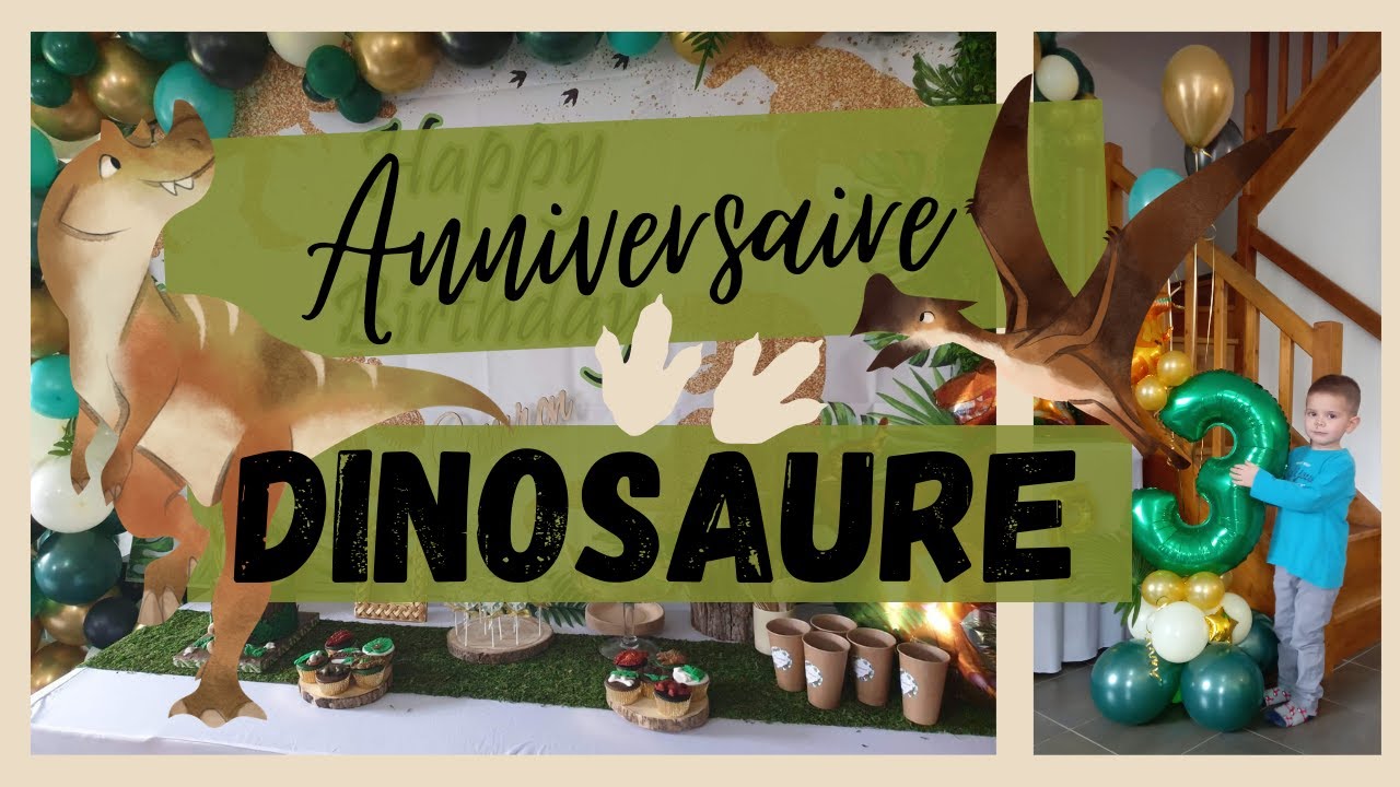 On fête les 3 ans de Camron (déjà !) Anniversaire Dinosaure #dinoparty [teaser]