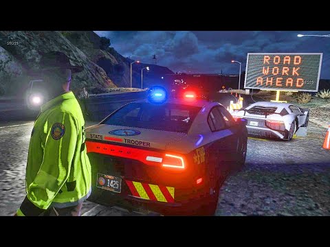 Playing GTA 5 As A POLICE OFFICER Highway Patrol| GTA 5 Mod| No Commentary