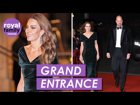 Dazzling William and Kate Arrive at Royal Variety Performance