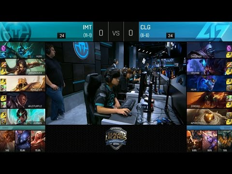 IMT vs CLG Game 1 Highlights - IMMORTALS vs COUNTER LOGIC GAMING NA LCS Week 7 Summer 2016