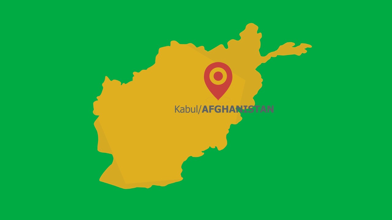 Afghanistan Map Green Screen
