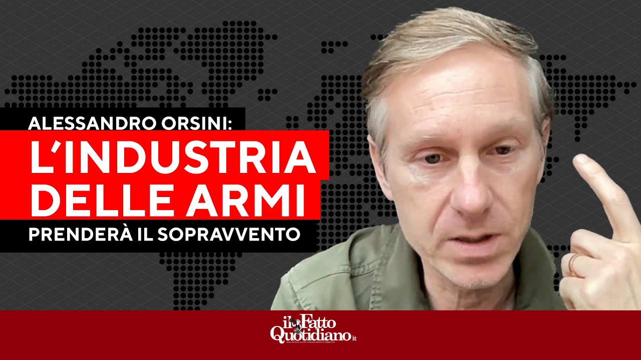 Orsini: "Ecco come il complesso militare industriale prenderà il sopravvento su tutto"