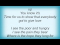 Lionel Richie - Stand Down Lyrics