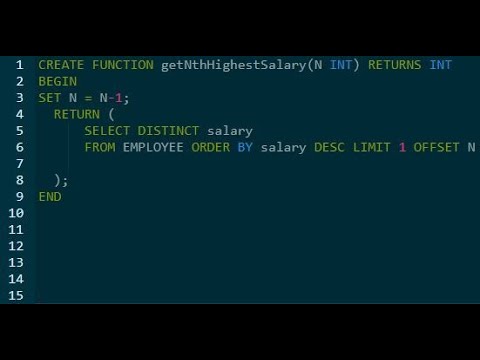 Leetcode 177 Nth Highest Salary Coding Python Programming Code Windows Exam