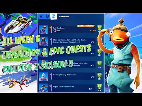 Fortnite All *LEAKED* Week 6 Legendary & Epic Quests(Challenges) Guide - Chapter 2 Season 5