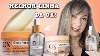 OX GLOSS REPAIR COM MARIMARIA máscara e óleo finalizador