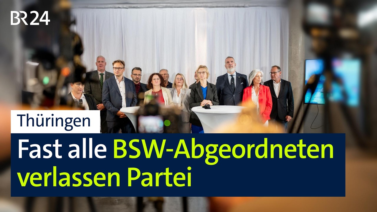 Thüringen: Fast alle BSW-Abgeordneten verlassen Partei | BR24