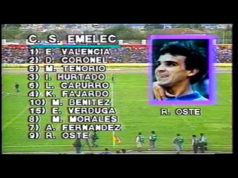Emelec se proclama campeón nacional de fútbol en 1993-partido completo