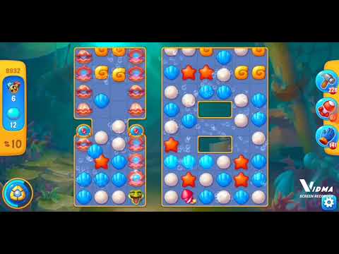 Fishdom. 8932 level no boosters and diamonds. 19 moves