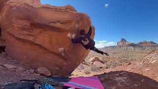 Video thumbnail of Wild West, V11. San Rafael Swell