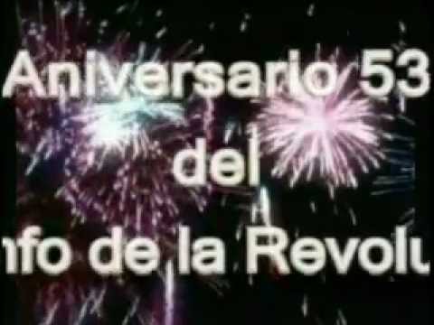 HIMNO NACIONAL DE CUBA / 53 ANIVERSARIO DEL TRIUNFO DE LA REVOLUCION (1959 - 2012)