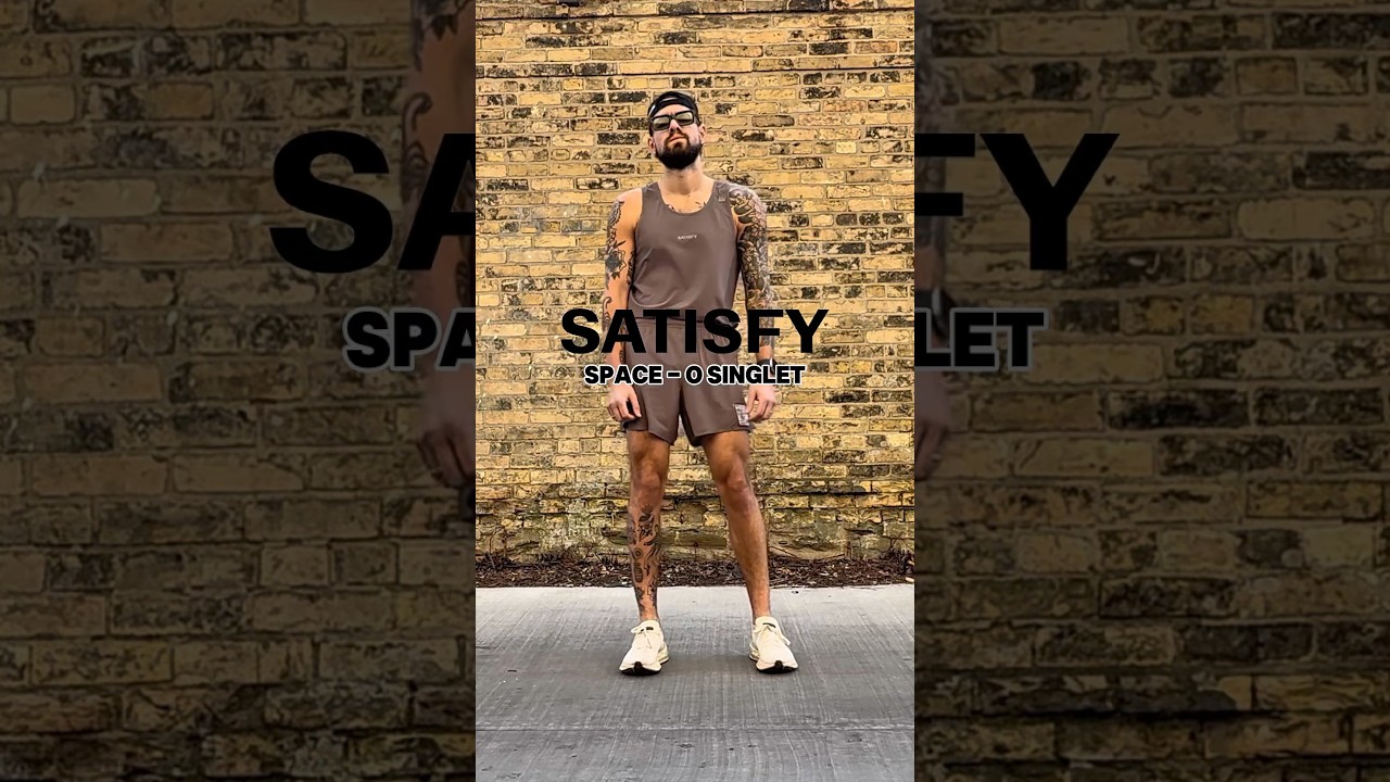 The coolest men’s singlet on the market? ​⁠@satisfyrunning Space O Singlet #runninggear #marathon
