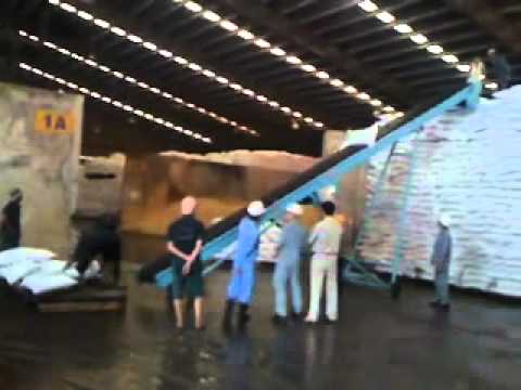Industrial screw conveyor in action video thumbnail