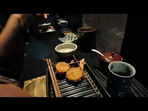 Kusabi Kushi-age Bar novo restaurante japonês Singapura kushiage pratos fritos no espeto Parte 5