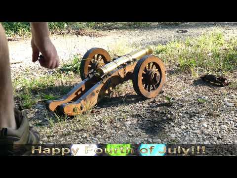 Happy 4th! Home made gunpowder, M-100 and brass cannon.