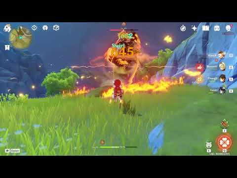 Genshin Impact   Venti Ultimate vs Geovishap