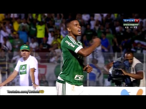 Gol de Gabriel, XV de Piracicaba 1 x 4 Palmeiras - Paulistão 25/02/2016 [HD]