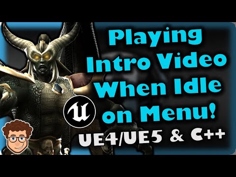 Idle Menu Videos | How To Make YOUR OWN Fighting Game | UE4/UE5 & C++ Tutorial, Part 174