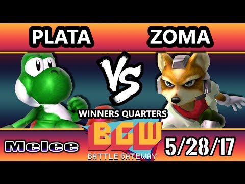 BGW16 SSBM - Plata (Yoshi) Vs. Zoma (Fox) Smash Melee Winners Quarters