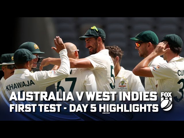 Australia vs West Indies 1st Test – Day Five Match Highlights 04/12/22 | Fox Cricket