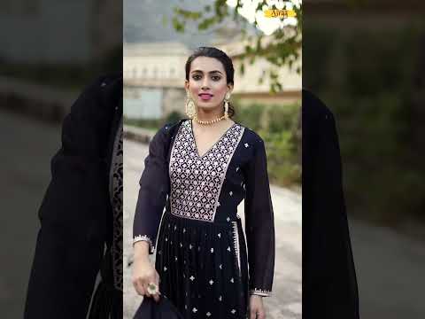 Ajraa Hiva Vol 3 Real Georgette Wholesale Nyra Cut Suit Catalog – product video thumbnail