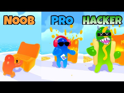 NOOB vs PRO vs HACKER in Join Blob Clash 3D | MAX LEVEL in Join Blob Clash 3d