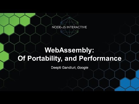 WebAssembly: Of Portability, and Performance - Deepti Gandluri, Google
