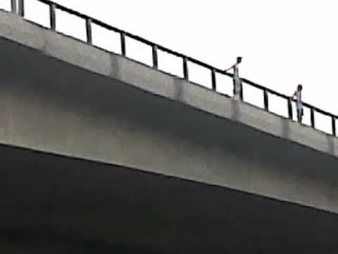 Jumping from a bridge   Venlo