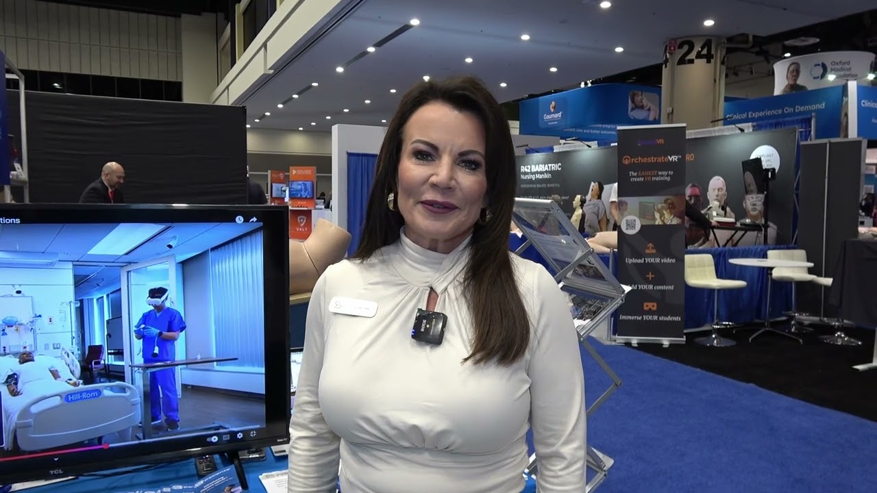 VRPatients Demo from IMSH 2025 Exhibit Hall by HealthySimulation.com