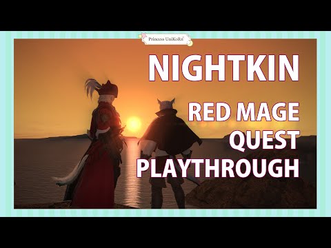 FFXIV Red Mage Quest - Nightkin - Playthrough & cutscenes