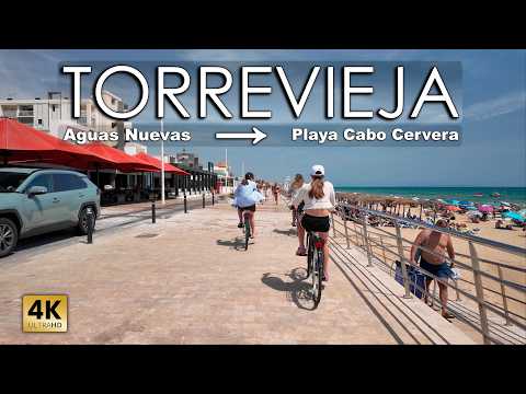 Torrevieja | Aguas Nuevas → Playa Cabo Cervera (La Mata) Walking Tour | June 2026 [4K 60fps]