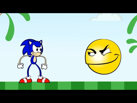 Pacman vs Sonic Cartoon